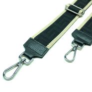 M&M leather fashion schouderband 012 zilver #