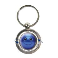 Sleutelhanger 0006-0065 Smiley Twist D6 blauw #