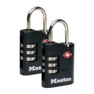 Master Lock 4686 DUO TSA kofferslot + cijfercode #