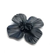 Schoen/wreef versiering college art S201 bloem zwart