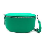 M&M leather fashion buiktas "M" appel groen zilver #